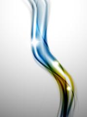 Naklejka premium Błyszcząca fala, projekt tożsamości broszury biznesowej firmy