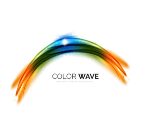 Blurred vector wave design elements
