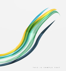 Color stripes with shiny light effects, wave line abstract background