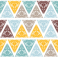 Abstract colorful ethnic background in retro style.