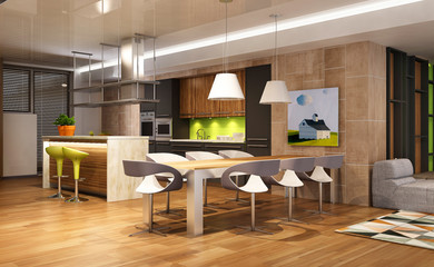 Modern house interior