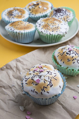 cupcakes with decorations for special day