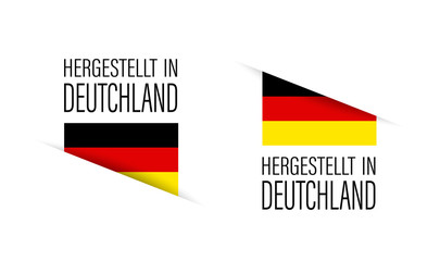 Fototapeta premium Hergestellt in Deutschland