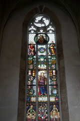 Interior view of St James Church in Rothenburg