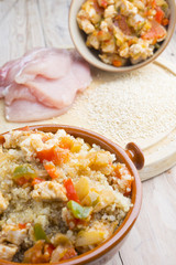 Bowl of quinoa with vegetables