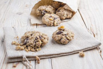Homemade Chocolate Chip Cookies with Walnuts