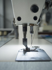 close up sewing machine