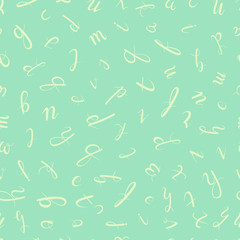 Vector alphabet seamless pattern. ABC vector Letters