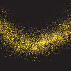 Vector gold glitter texture . Design element golden explosion .  - 110604401