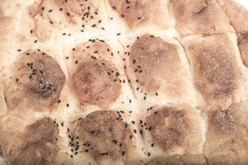 pitta bread as a background