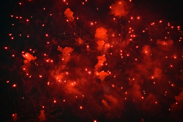 Firework in the night