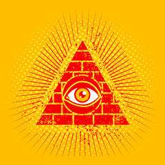pyramid and eye