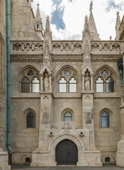 Obraz premium Detail of the Church of St. Matthias in Budapest