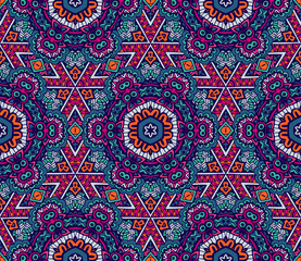 Abstract geometric mosaic seamless pattern 