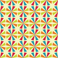 Vector modern seamless colorful geometry star pattern, color abstract geometric background, pillow multicolored print, retro texture, hipster fashion design