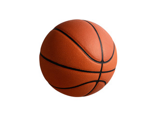 Basketball on white background