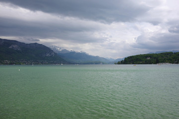 Obraz premium View of the lake of Annecy