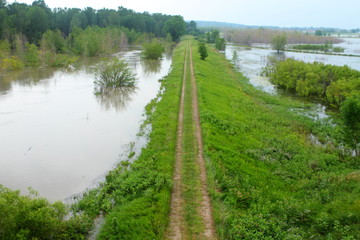 Fototapeta na wymiar Flood in Midwest