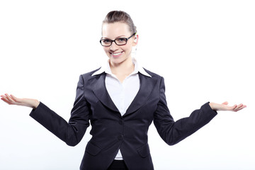 Portrait of a business lady in glasses
