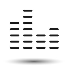 Obraz premium Volume icon. Sound volume vector icon. Flat icon of volume.