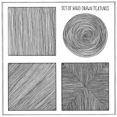 Set of Hand Drawn Textures