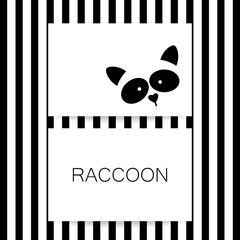 raccoon animal template