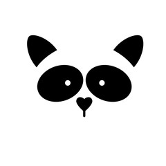 Obraz premium raccoon animal template