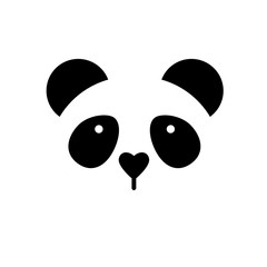 Fototapeta premium szablon niedźwiedzia panda