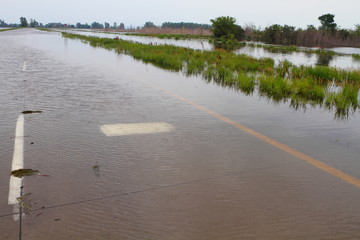 Flooded road