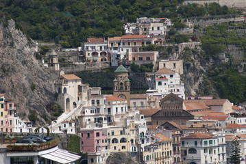 Fototapeta na wymiar Landscape Amalfi houses