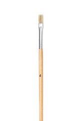 cropped image of a paintbrush isolated over white background.