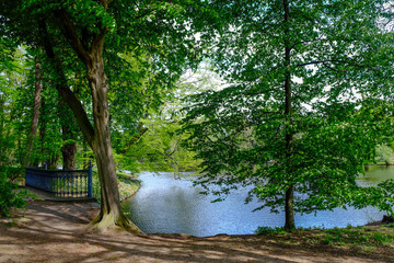Fototapeta premium Schlosspark Charlottenburg, parque do Castelo.
