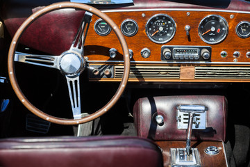 Retro car dashboard