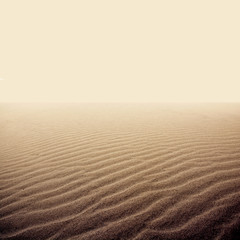 Sand on the dry desert.