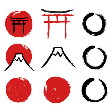 Japanese calligraphy symbols