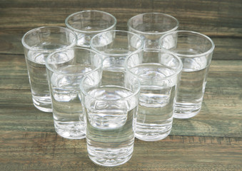 The eight glasses of water 