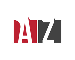 AZ  red square letter logo for zone, zero, zoo, zoological, zoom