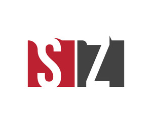 SZ red square letter logo for zone, zero, zoo, zoological, zoom