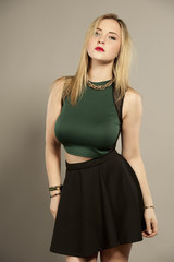 Busty Gorgeous Young Brunette