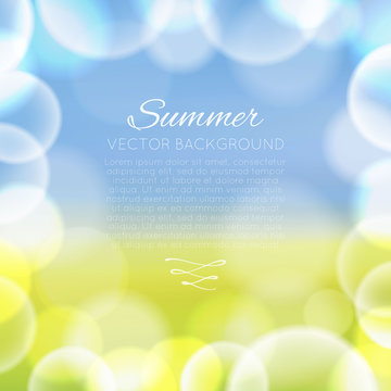 Vector colorful bokeh abstract background