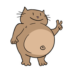 funny fat cat