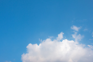 clouds in the blue sky