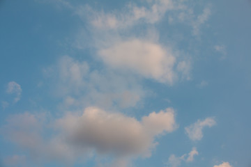 clouds in the blue sky