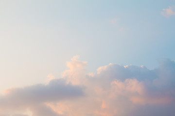 clouds in the blue sky