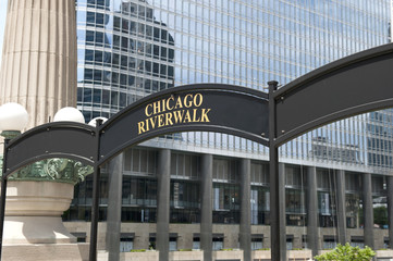 Chicago Riverfront Signboard