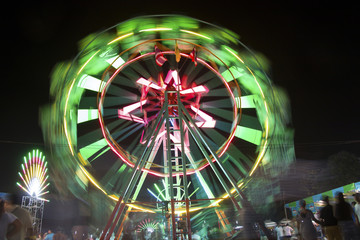 Big wheel on festival