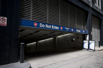 Entrance to a Parking Space