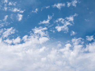 clouds in the blue sky