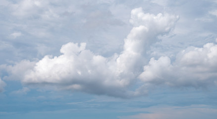 clouds in the blue sky