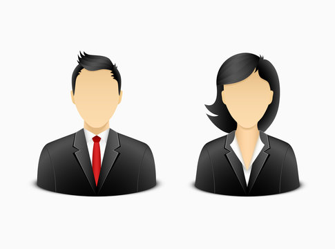 Office man and woman avatar